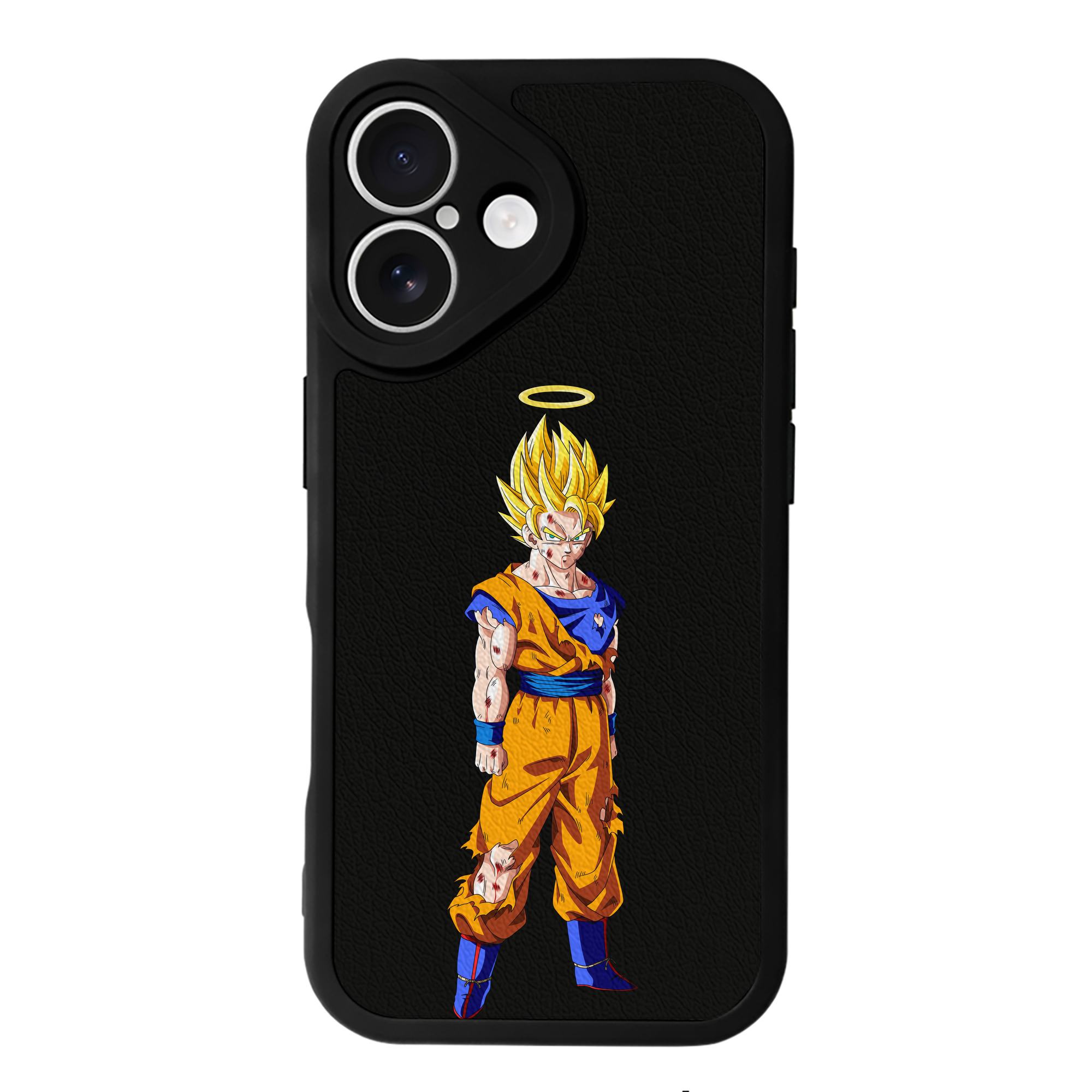 （画像用） ドラゴンボール 孫悟空（そん ごくう）Son Goku カカロット DRAGON BALL Kakarotto 【iPhone 16シリーズ対応】シリコンスマホケース（レザー調） 材質：シリコン
